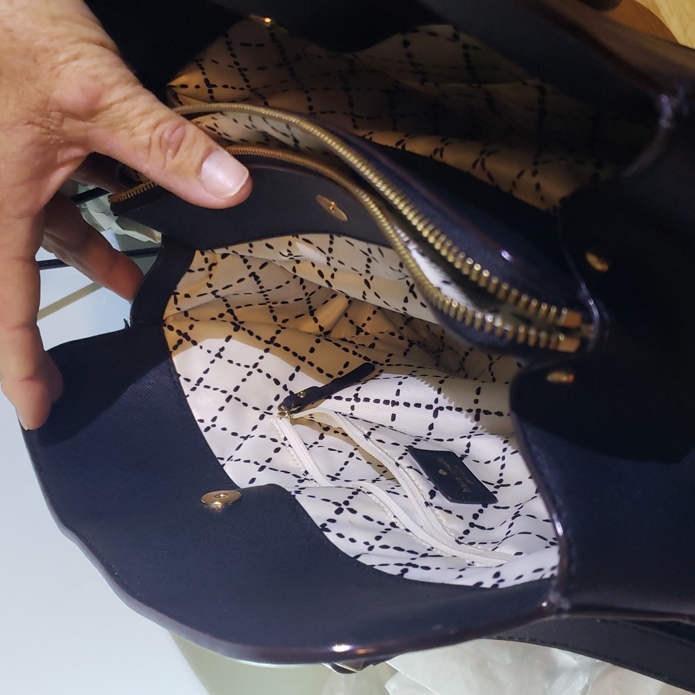 Kate Spade New York Black Satchel  Saffiano Leather - Picture 9 of 15